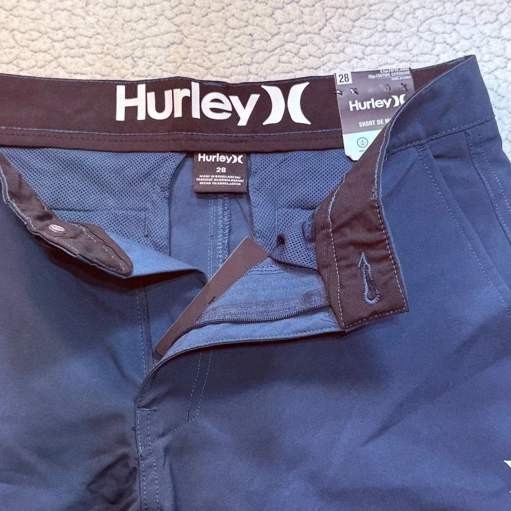 Hurley Walkshorts Men's‎ 28 Black Hybrid 4-Way Stretch Water Repellent NWT
